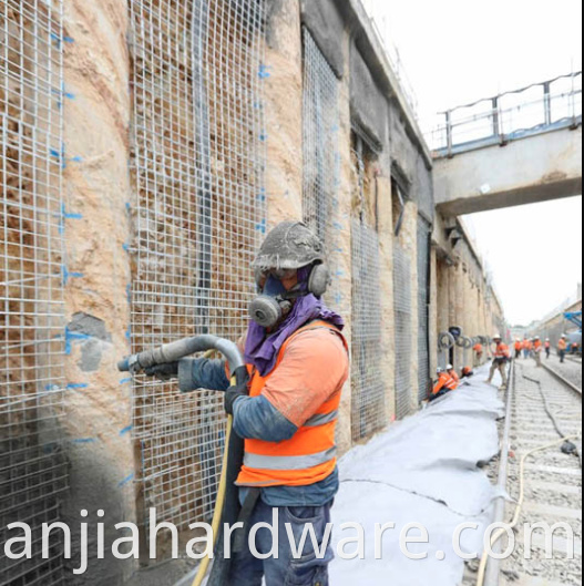 application of wire mesh 